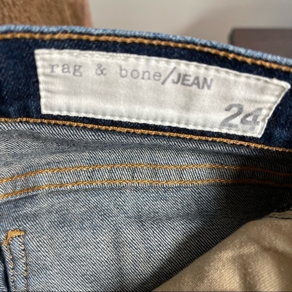 NWOT Rag‎ & Bone Justine Highrise Skinny Distressed Raw Hem Women's Size 24 - Picture 9 of 10